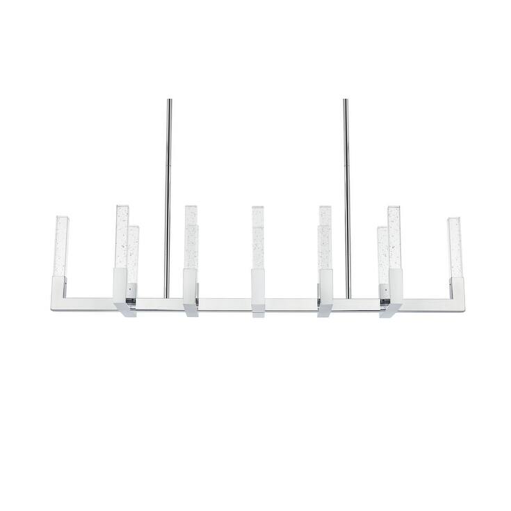 Elegant Lighting 1030G54 Noemi 54" Wide LED Crystal Linear Pendant