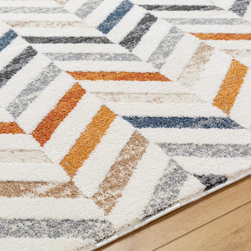 Valet Industrial Abstract Area Rug
