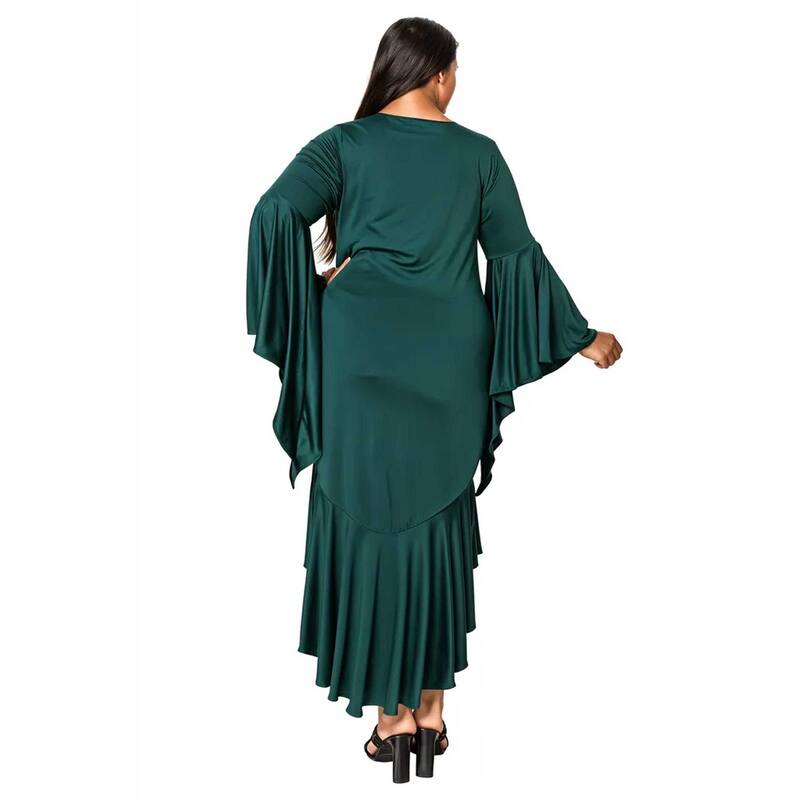 L I V D Women's Plus Size Arielle Flowy Mermaid Hem Dress