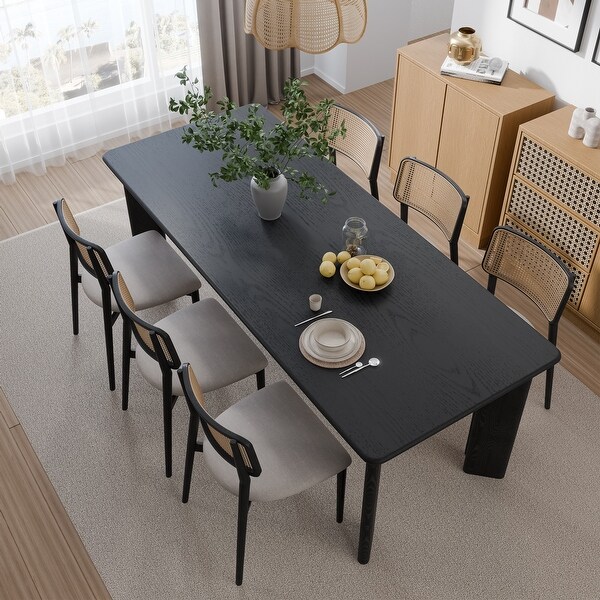 Solid Wood Square Dining Table for 6-8 People Nordic style - On