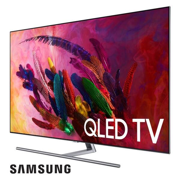 Shop Samsung Qn55q7fn 55 4k Uhd Hdr Qled Smart Tv With Bixby Intelligent Voice Assistant Overstock 27622141