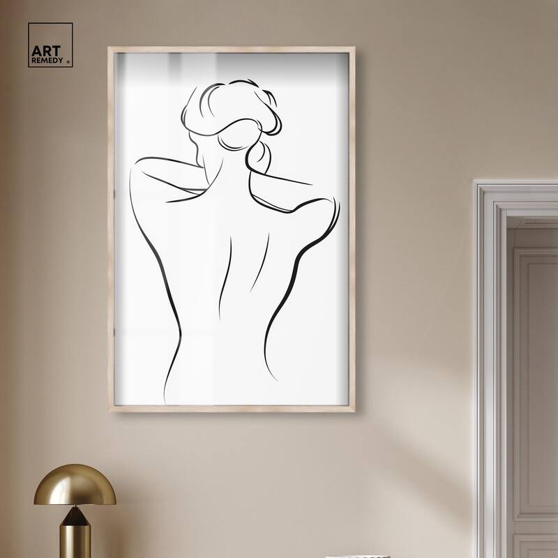 Woman in Contour II Shadowbox by Art Remedy