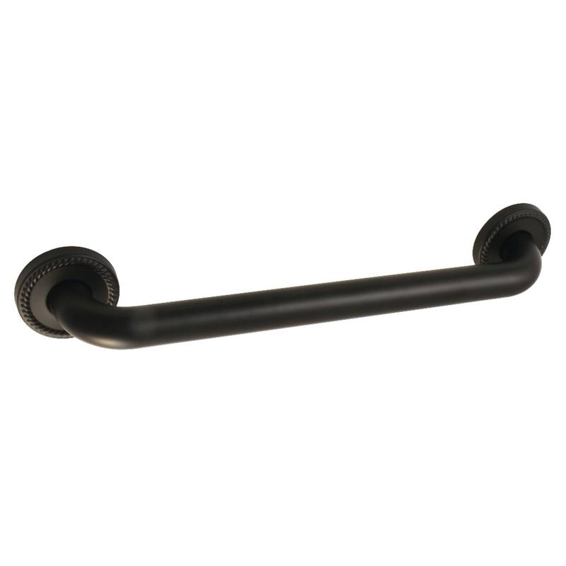 Laurel 16-Inch Decorative 1-1/4-Inch OD Grab Bar - Matte Black
