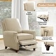 preview thumbnail 17 of 57, Cigar Mid-century Modern Genuine Leather Recliner with Solid Wood Legs and Nailhead Trim Set of 2 by HULALA HOME