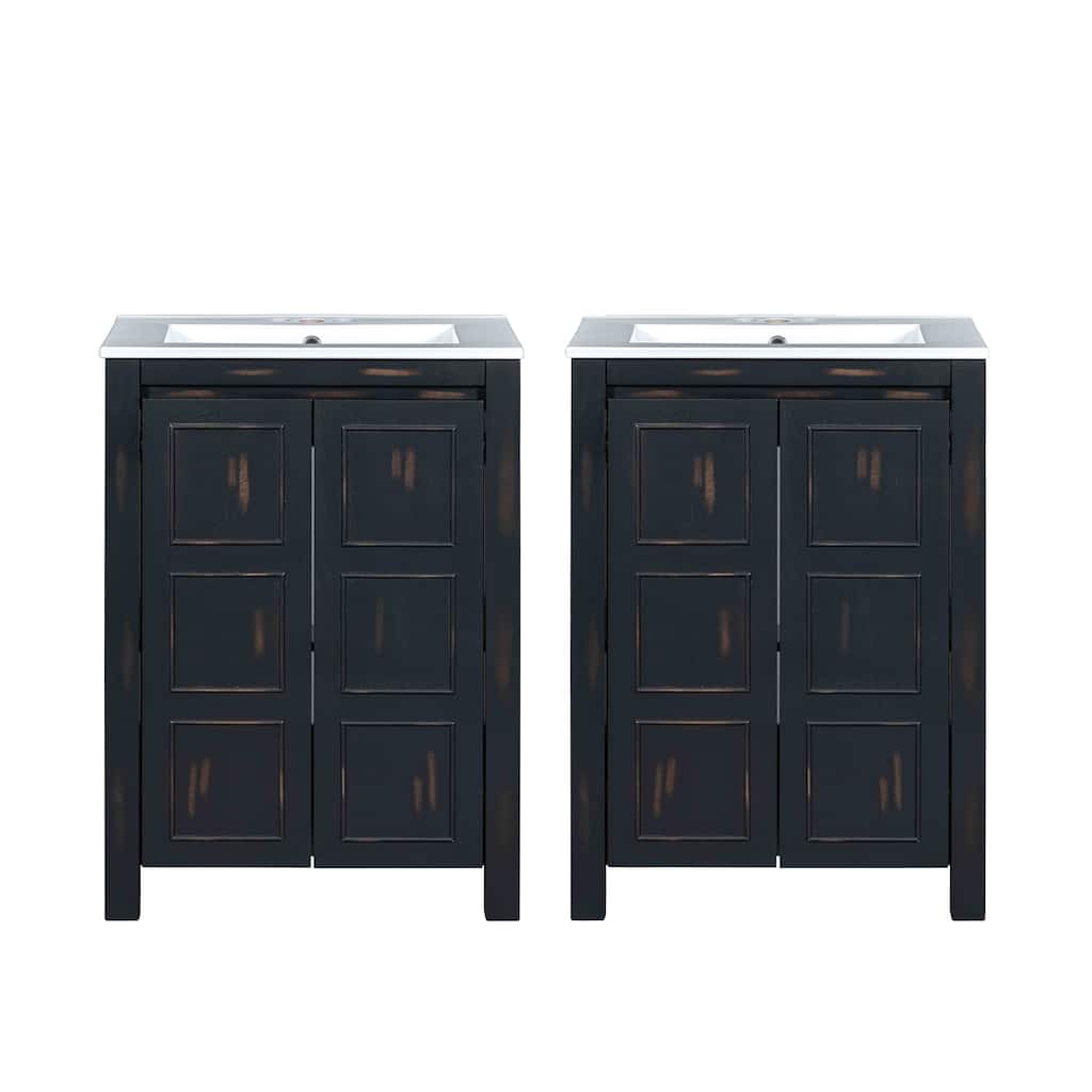 48" Vintage Style Bathroom Vanity Combo with Double Vanities (separate)