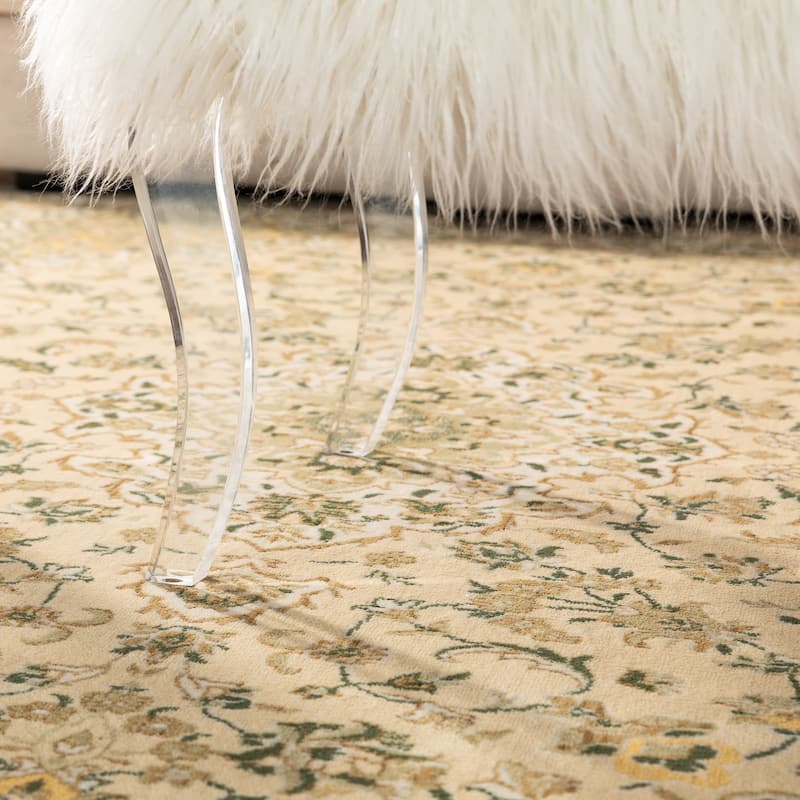 Glitzhome 24"L Modern Luxury Acrylic Ottoman Bench