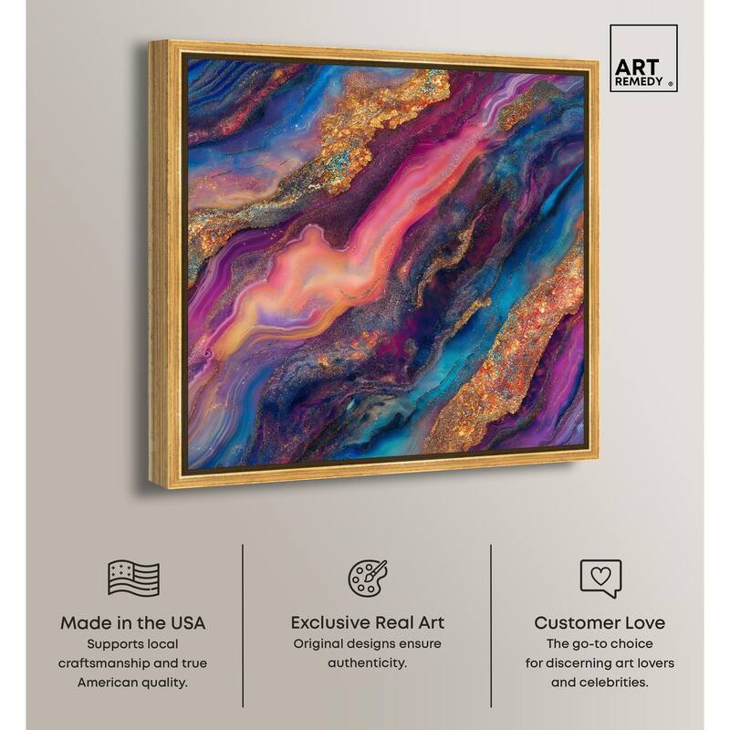 Glittering Spectrum III Canvas by Art Remedy