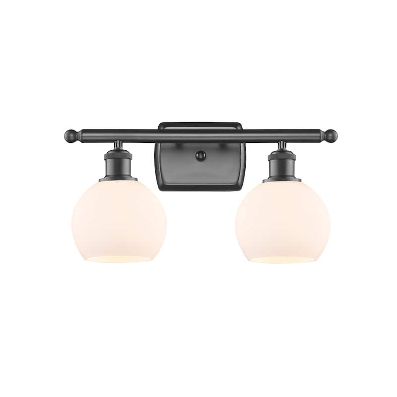 Innovations Lighting 516-2W-9-16 Athens Vanity Athens 2 Light 16" Wide