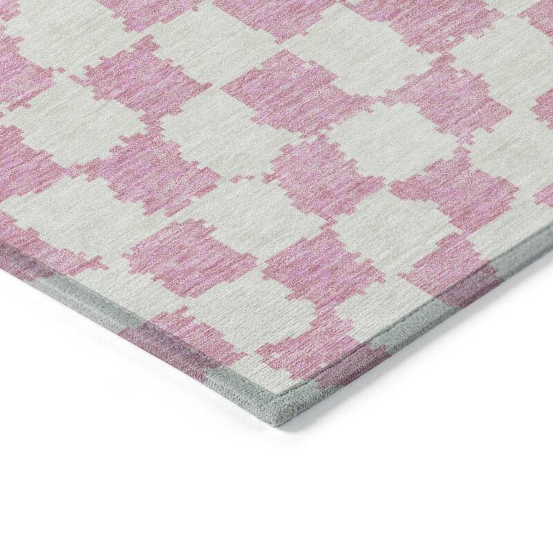 HomeRoots Geometric Transitional Rectangle Outdoor Rug
