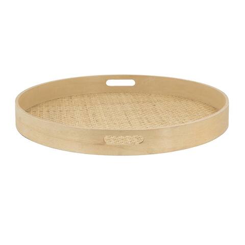 Rattan Round Tray - 20"Dia. x 2"