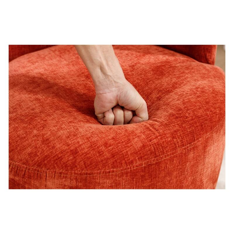 Fabric Swivel Accent Barrel Chair