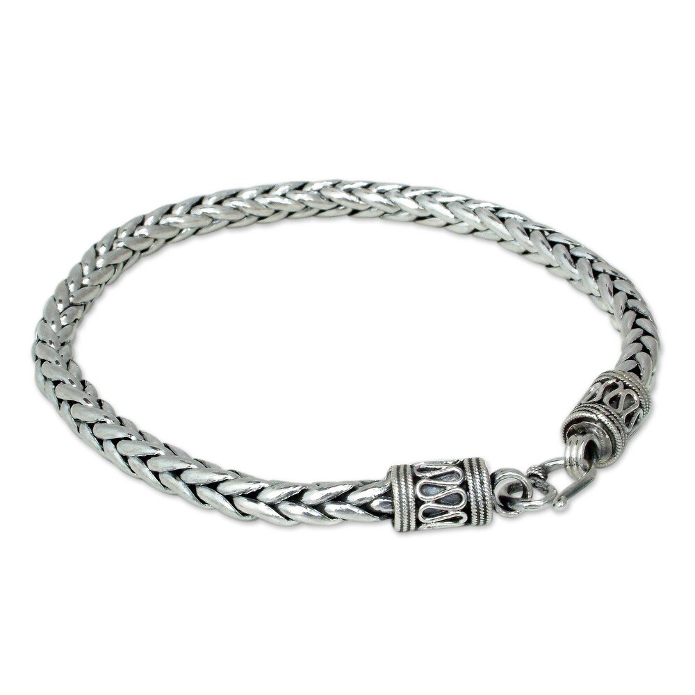 mens silver bracelets for sale