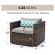 preview thumbnail 5 of 18, COSIEST Outdoor Patio Brown Wicker Sectional Sofa Set