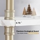 preview thumbnail 11 of 18, ivinta Corner Bookshelf with Storage, Wall Mount Pipe Open Shelves for Corner