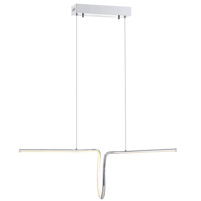 Sketch 34.5" Dimmable Adjustable Integrated LED Metal Linear Pendant, by JONATHAN Y