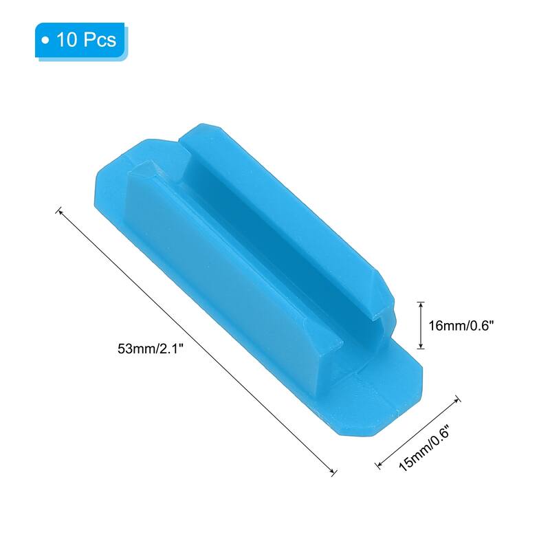 Pen Holder for Desk, 10 Pack Adhesive Pencil Holders Pencil Holder - Blue