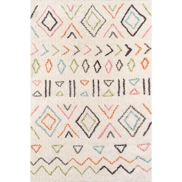 slide 2 of 4, Novogratz by Momeni Bungalow Wes Tufted Polyester Area Rug 5' x 7'6" - Ivory