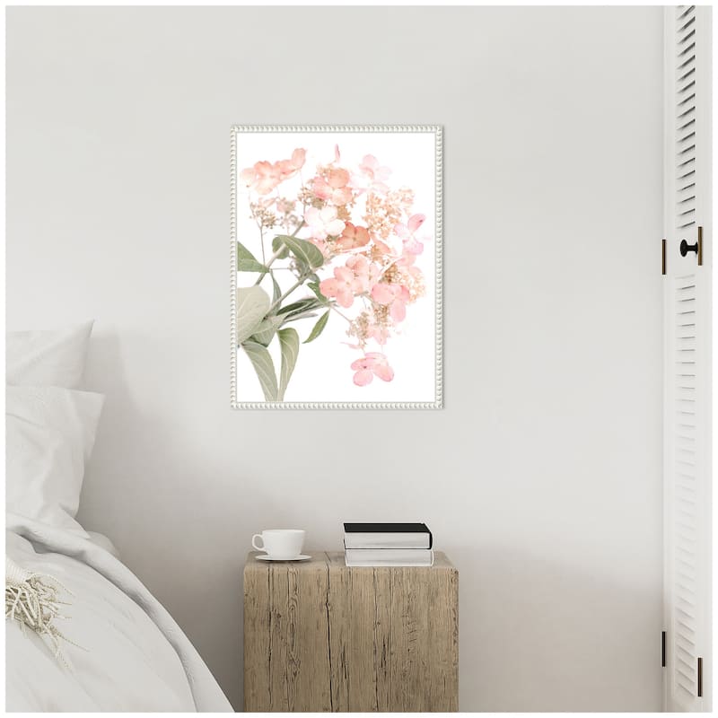 Kate and Laurel Sylvie Hydrangea Framed Canvas by Alicia Abla