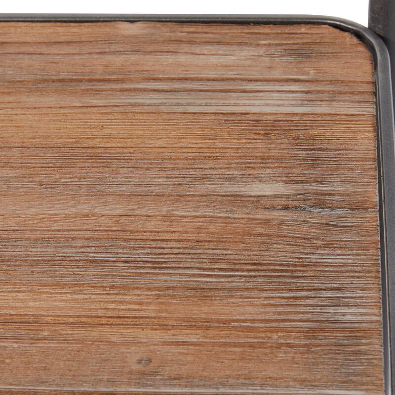 Metal Contemporary Bar Cart with Wheels