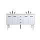 preview thumbnail 3 of 2, Elegant Lighting VF48060DM Cyrus 60" Free Standing, Wall Mounted White - Painted