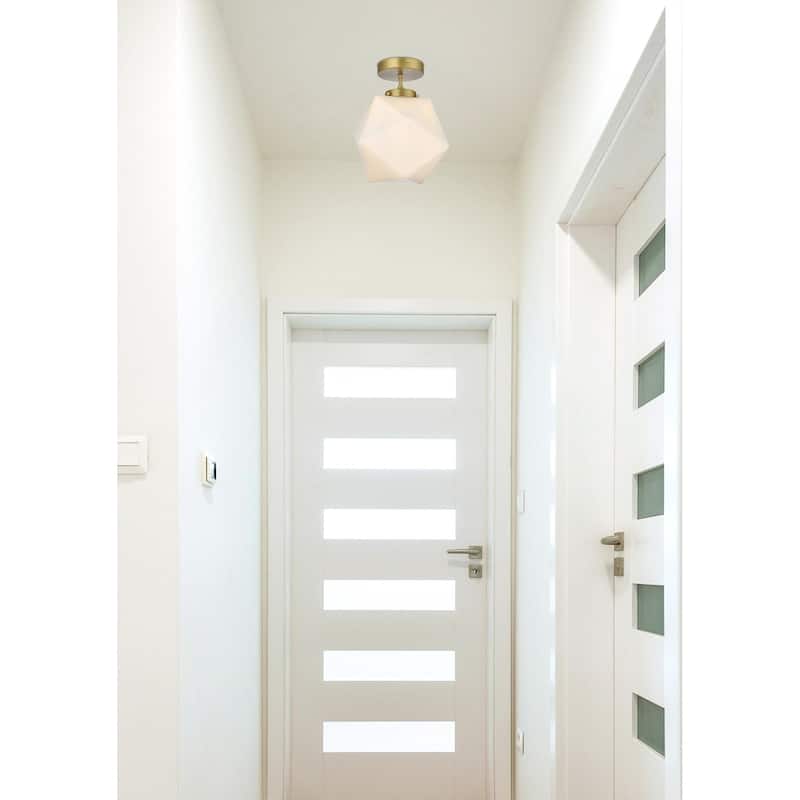 Elegant Lighting LD2347 Lawrence 10" Wide Semi-flush Ceiling Fixture
