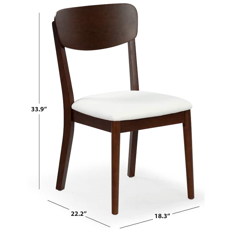 SAFAVIEH Couture Portman Wood Dining Chair (Set of 2) - 18"W x 22"D x 34"H