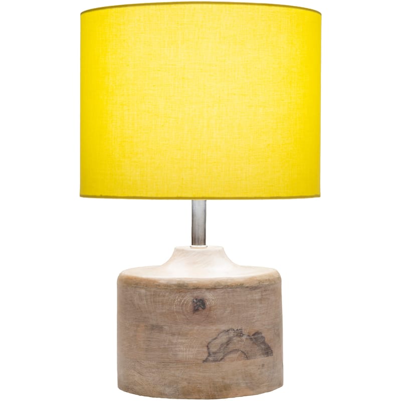 Rustic Ongar Table Lamp with Natural Finish Wood/Metal Base