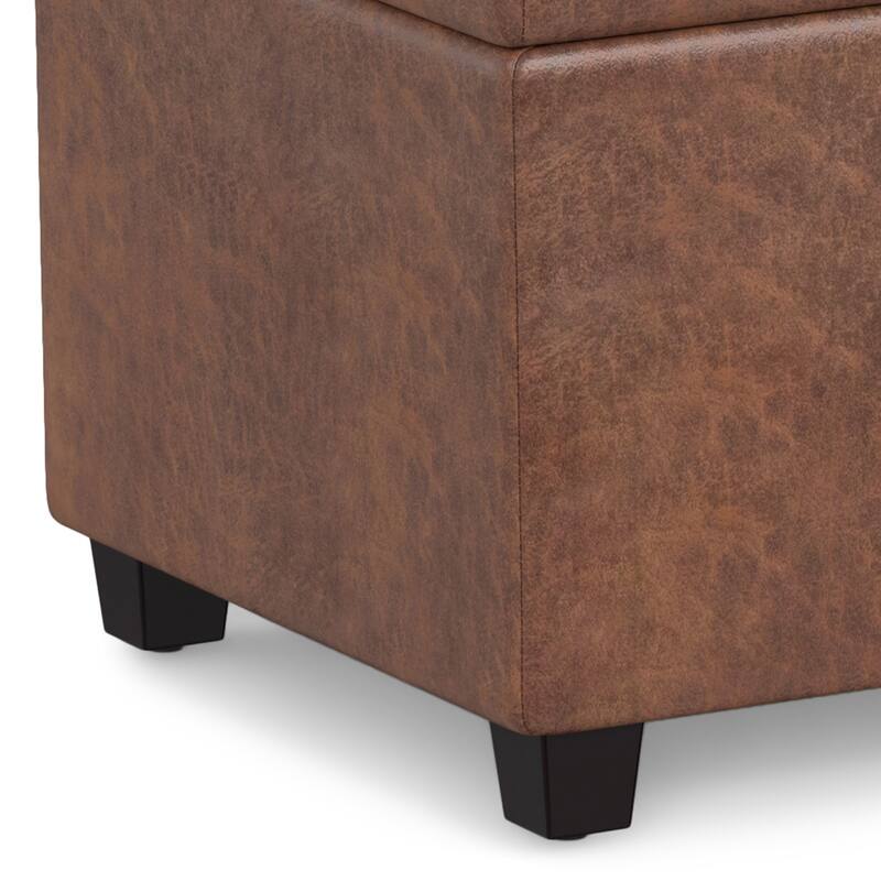 WYNDENHALL Franklin 54 inch Wide Contemporary Rectangle Storage Ottoman