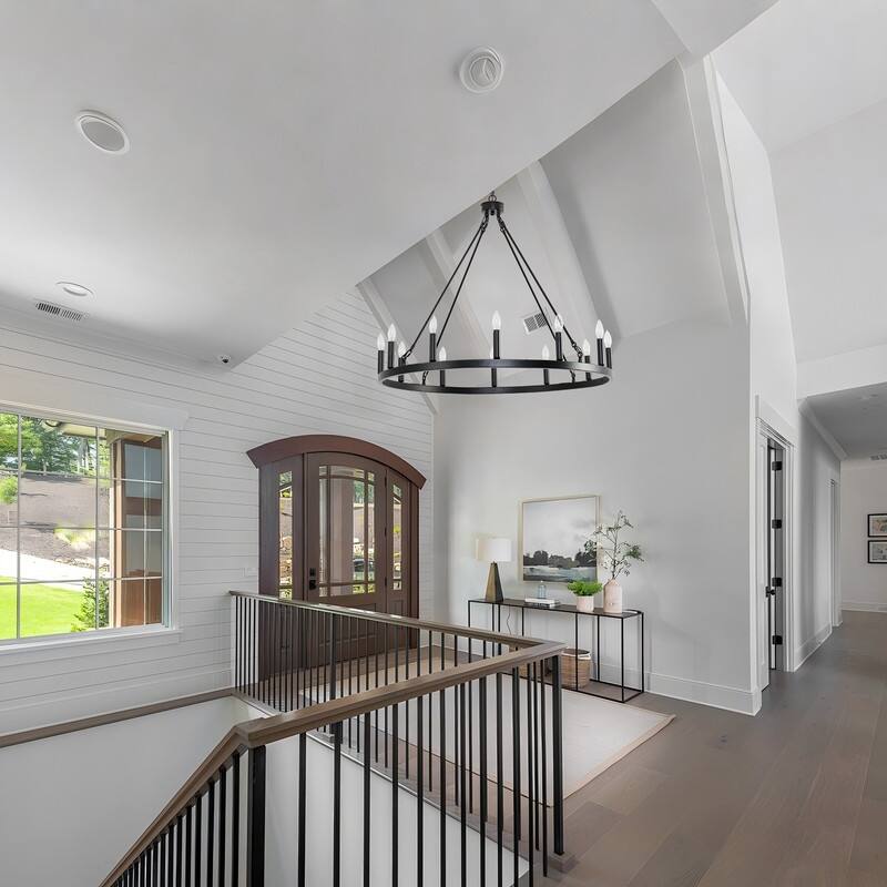 Wagon Wheel Chandelier Collection - Rustic Farmhouse Lighting for Every Space