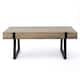 Abitha Faux Wood Coffee Table by Christopher Knight Home - 43.25" L x 23.60" W x 16.75" H