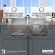 preview thumbnail 37 of 64, Karran Undermount Quartz 33 in. 50/50 Double Bowl Kitchen Sink Kit