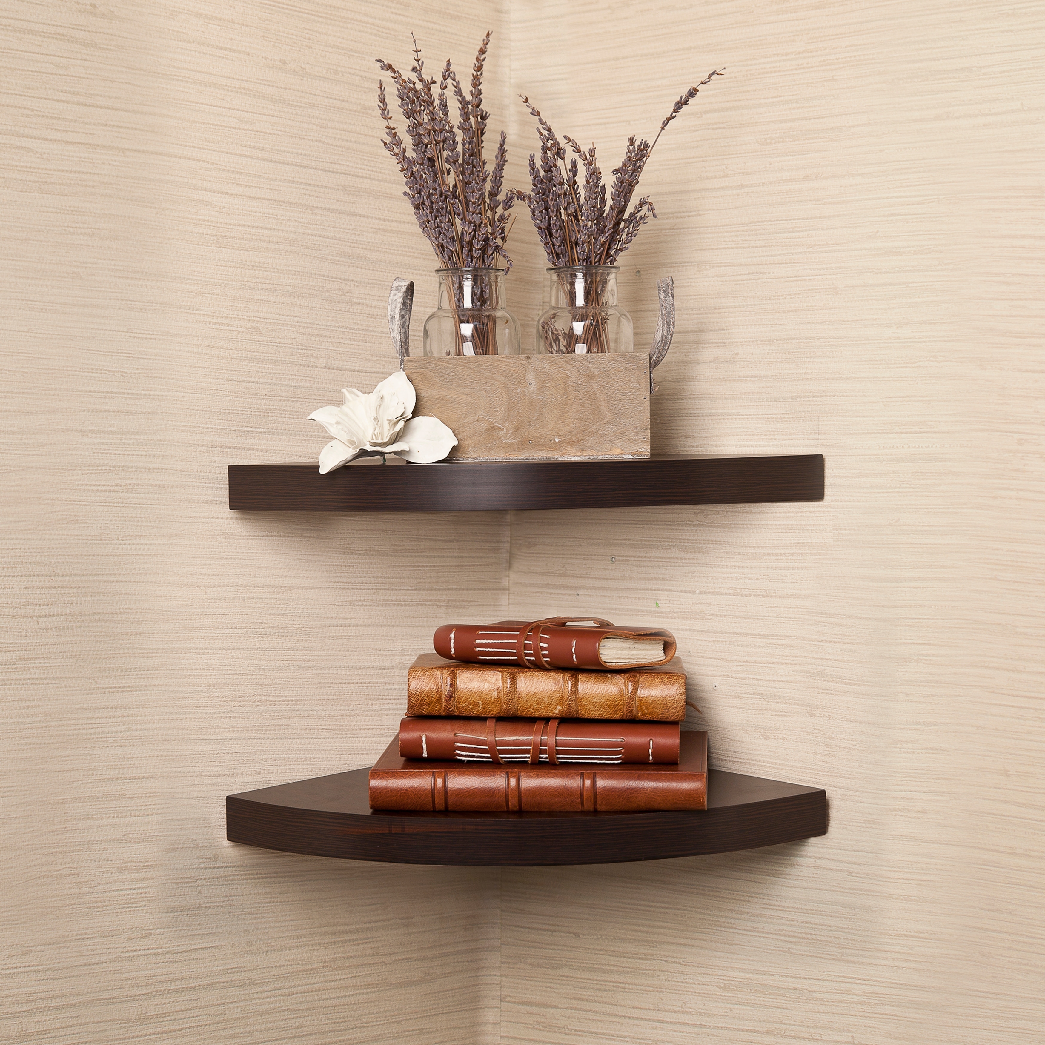 Corner Radial Shelves (Set of 2)