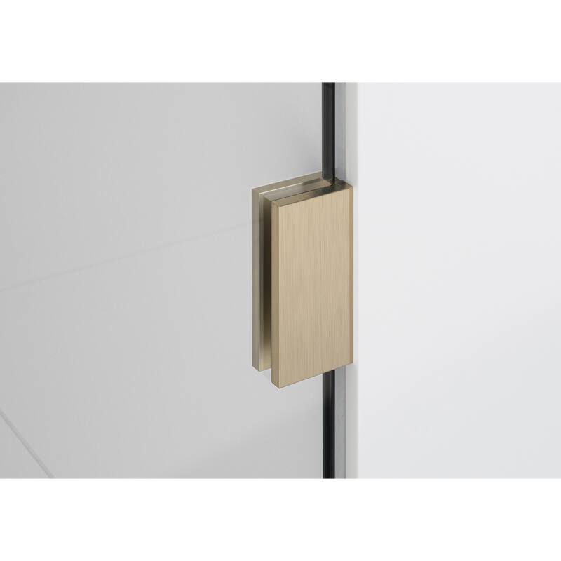 Glass Warehouse 28" x 86.75" Frameless Shower Door - Arched Single Fixed Panel