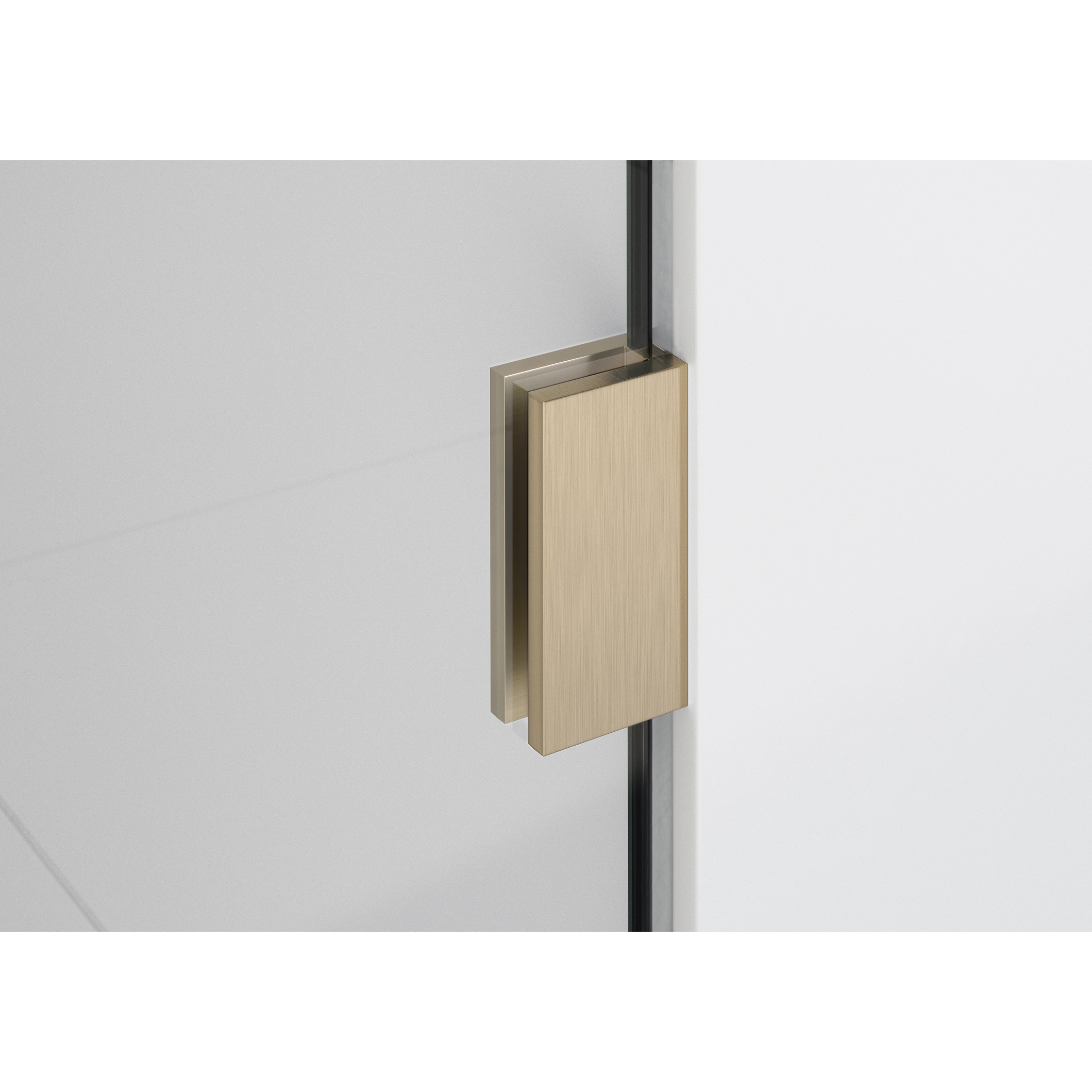 Glass Warehouse 78" x 59" Frameless Shower Door - Glass Hinge