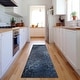 preview thumbnail 40 of 47, Premium Washable Super Soft Solid Imprints Mayfield Rug Blue - 2' 3" x 7' 6" - Runner