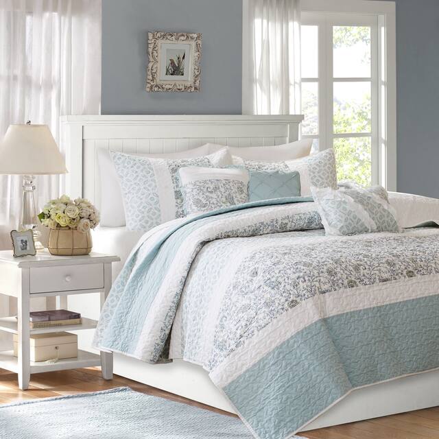 Madison Park Vanessa Cotton Percale 6-piece Coverlet Set