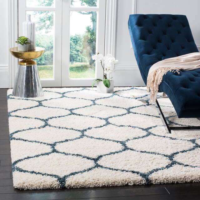 SAFAVIEH Hudson Shag Ogee Trellis 2-inch Thick Area Rug