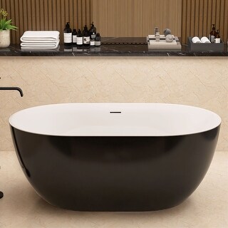 Black Free Standing Tub - Bed Bath & Beyond - 36851128