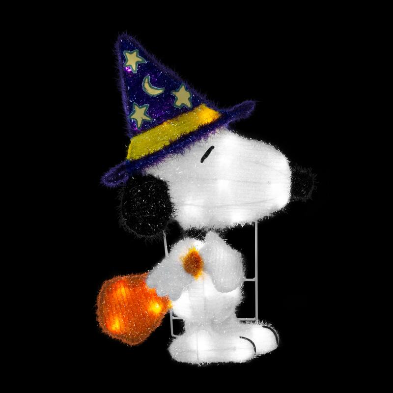 18" Peanuts LED Pre-Lit Wizard Snoopy