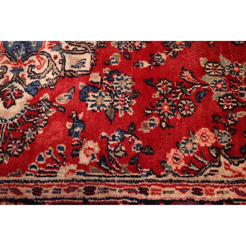 ECARPETGALLERY Hand-knotted Andelz Red Wool Rug - 4'2 x 6'7