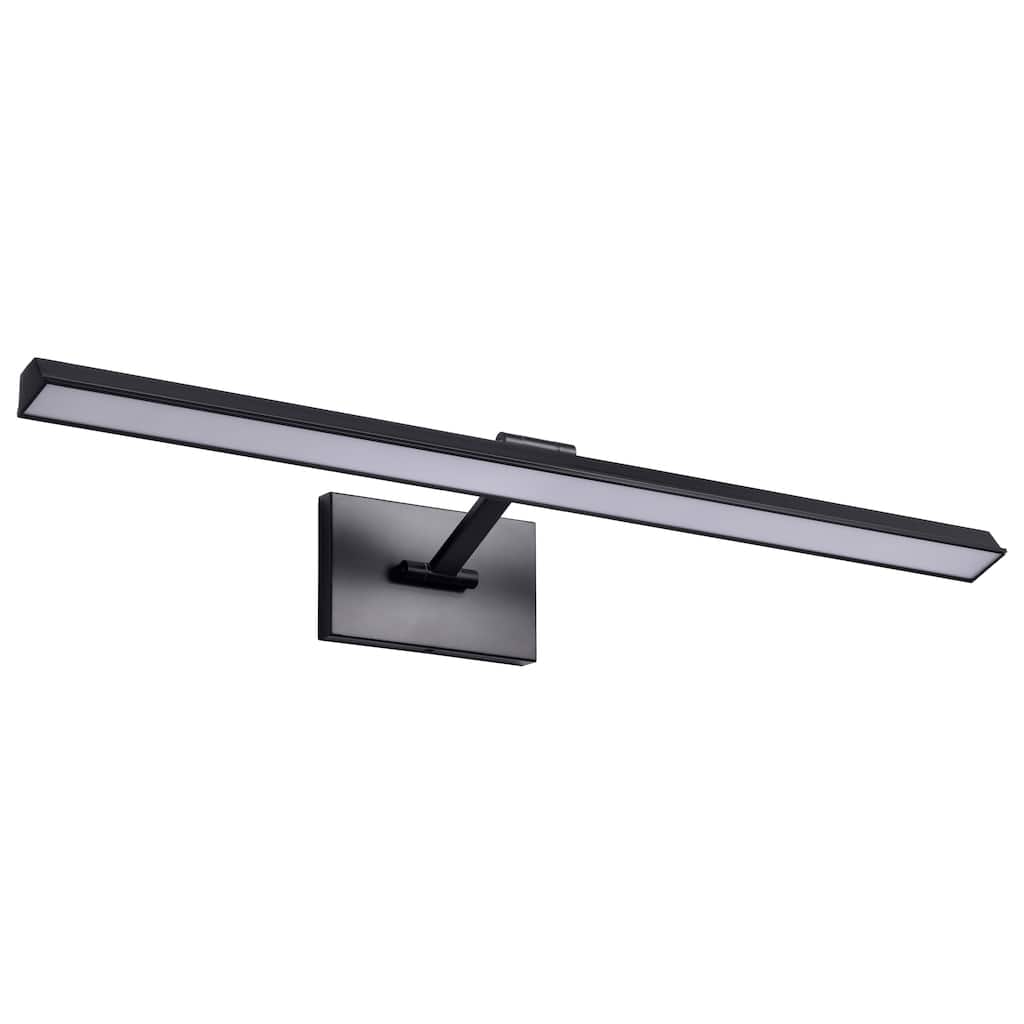 Hazel 3 Foot LED Picture Light 3 CCT Selectable Black Finish Acrylic Lens