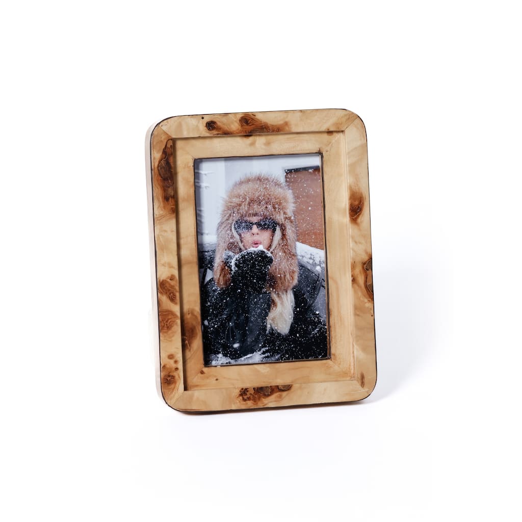Valberg Burl Veneer Tabletop Photo Frame