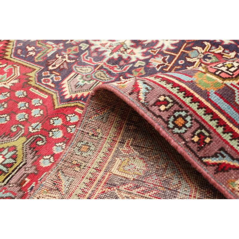 ECARPETGALLERY Hand-knotted Antalya Vintage Red Wool Rug - 6'10 x 9'7