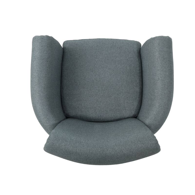 Roomfitters Upholstered Club Chair with Rolled Arms, Nailhead Trim and Cushioned Seat, Stylish Accent Armchair