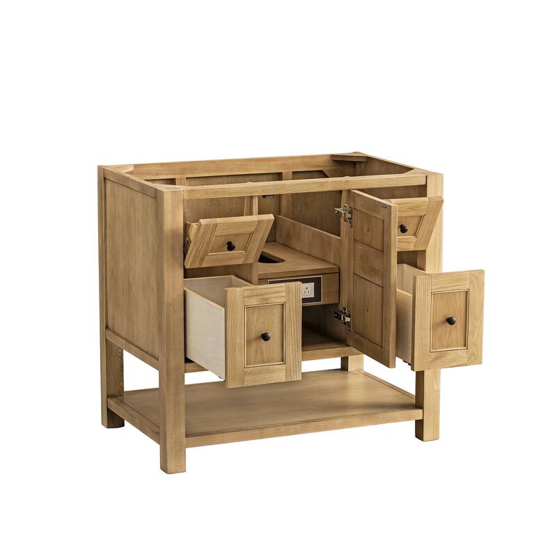 James Martin Vanities Breckenridge 36" Single Vanity, Light Natural Oak
