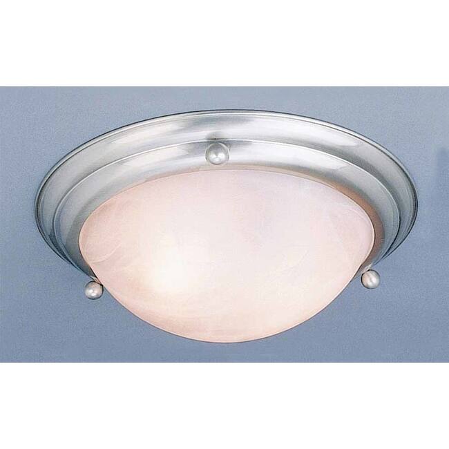 Volume Lighting V6782 Lunar 2 Light 15.5" Width Flush Mount Ceiling - Brushed Nickel - Brushed Nickel