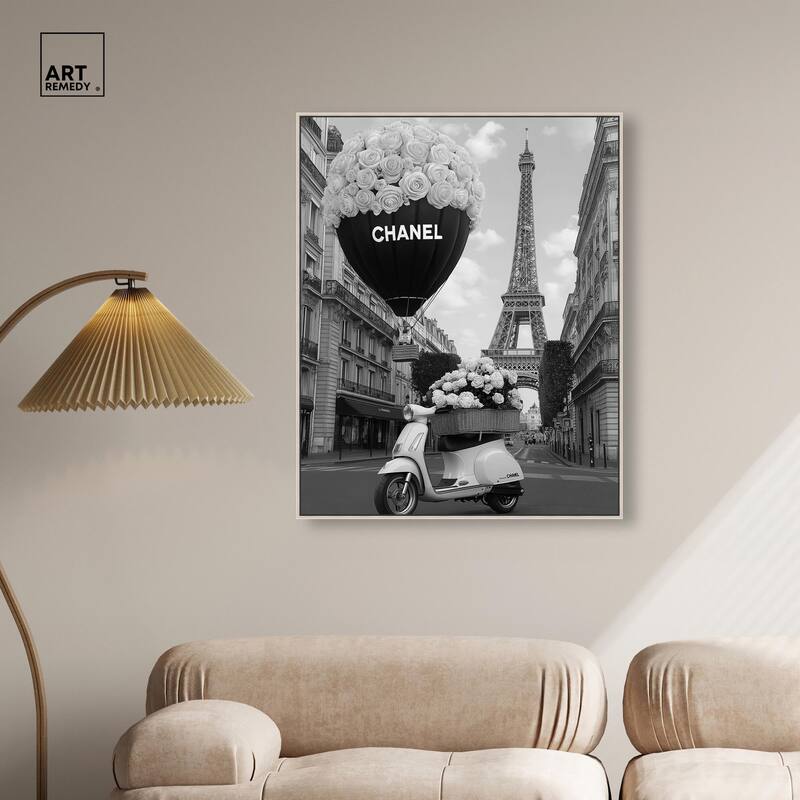 Scooter and Glam Balloon II Canvas by Art Remedy