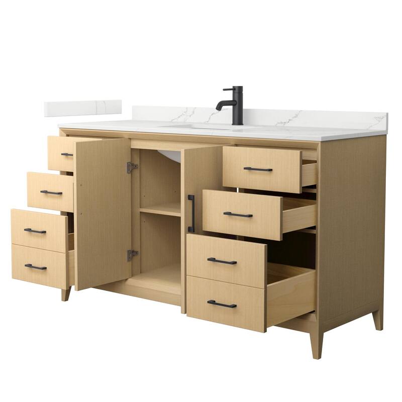 Wyndham Collection WCH7575-60S-QTZ-UNSMXX Janna 60" Free Standing