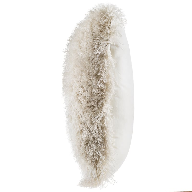 Oversized Floor or Throw Pillow Square Shag FauxFur by Windsor Home