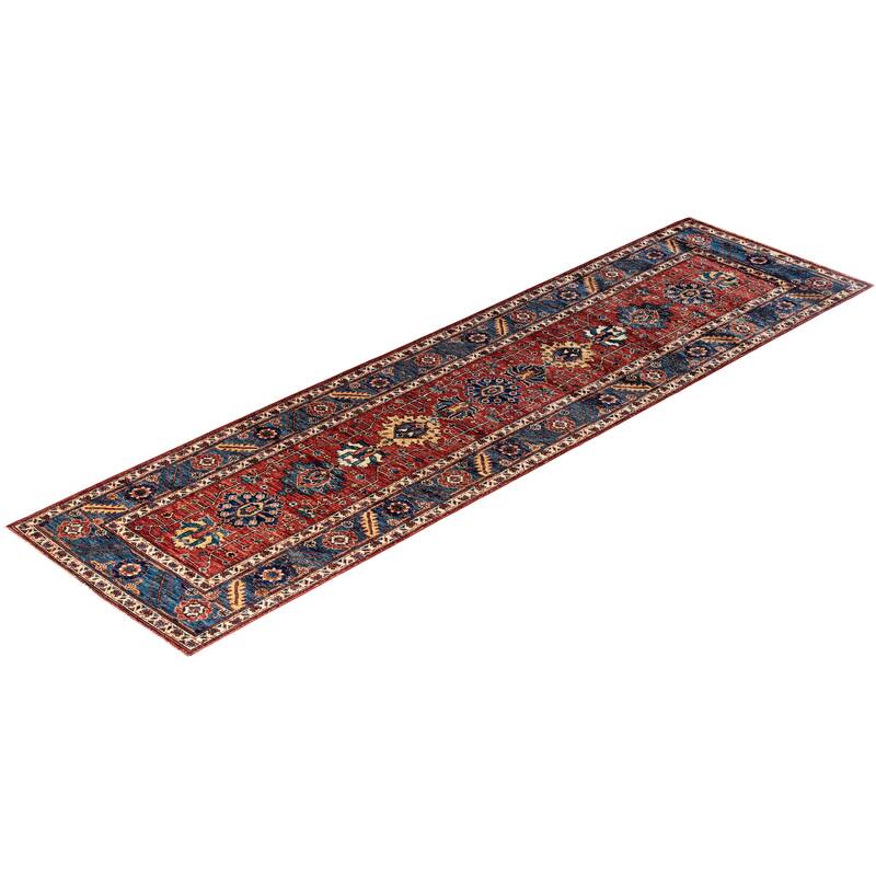 Serapi One-of-a-Kind Hand-Knotted Runner Rug - Red, 2' 9" x 9' 10" - 2' 9" x 9' 10"